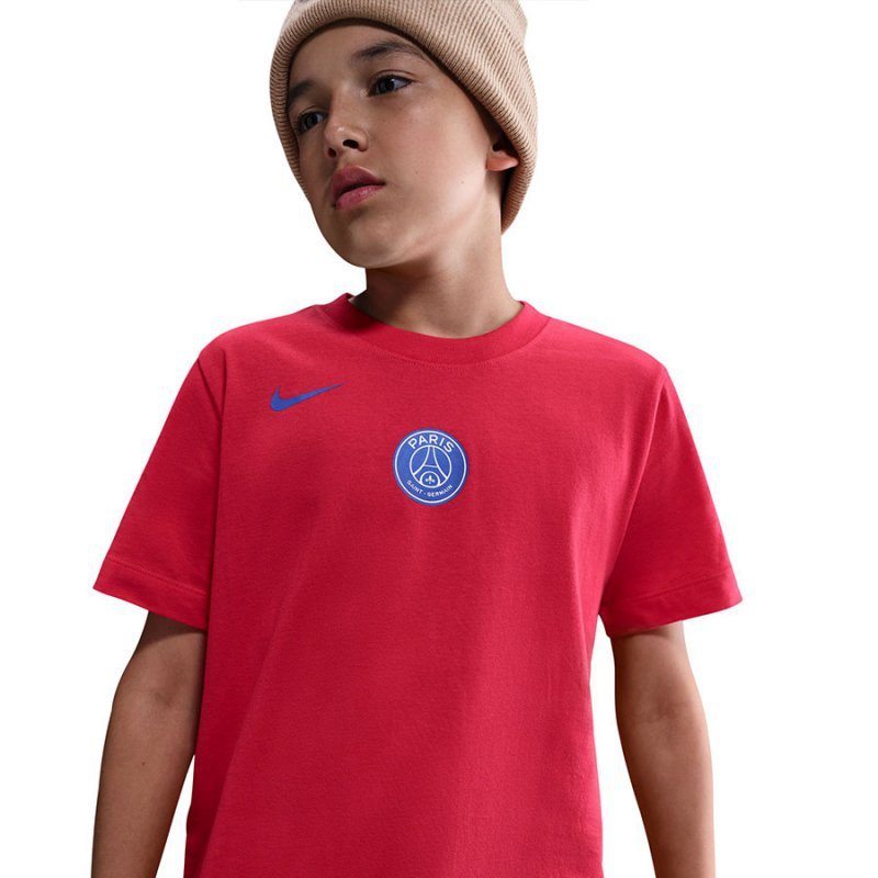 Koszulka Nike PSG T90 Remix Tee Junior HV4988-679 M (137-147) czerwony