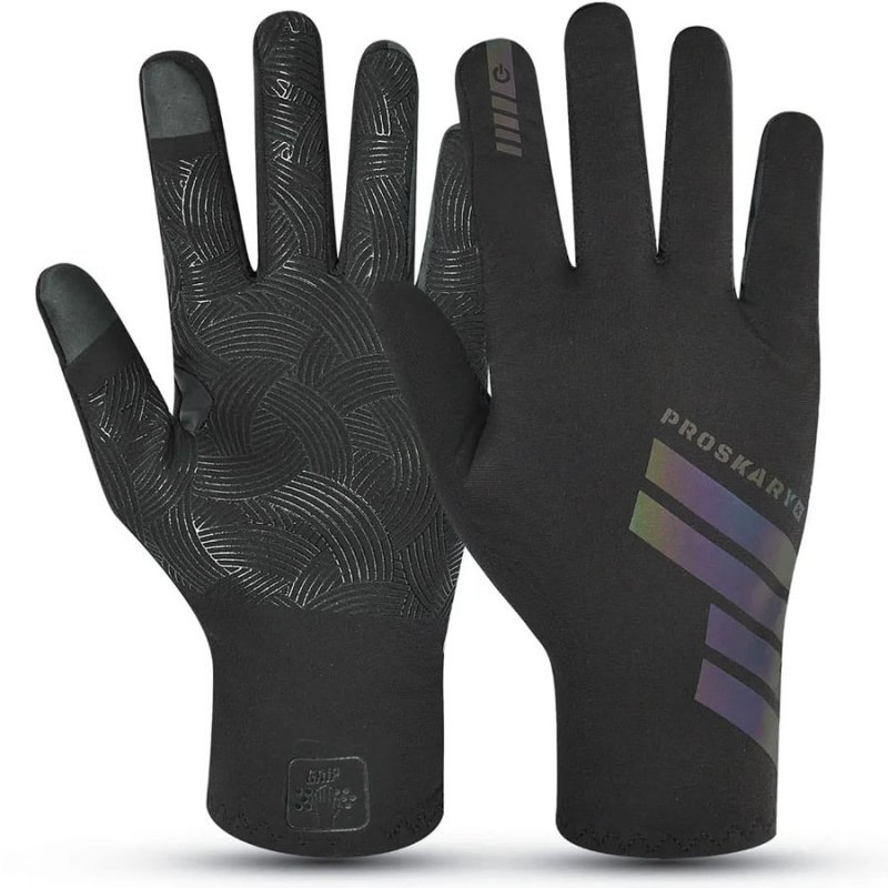 Rękawiczki piłkarskie Proskary Grip Gloves czarny S