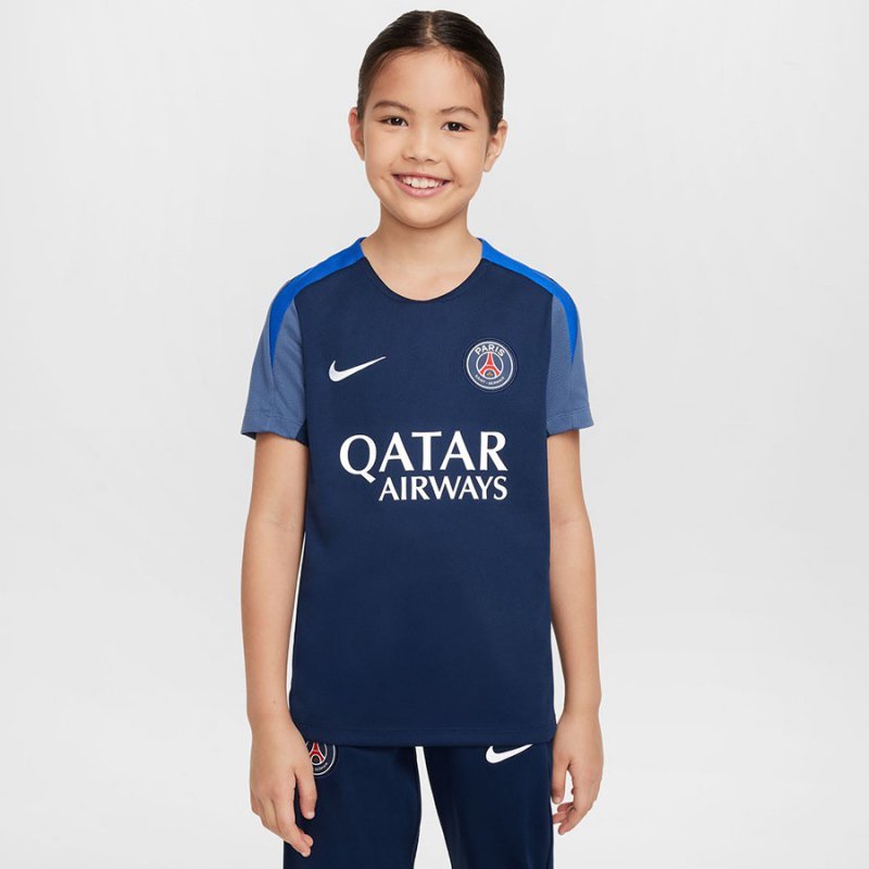 Koszulka Nike PSG Strike Junior Jr HJ7836-411 M (137-147) granatowy