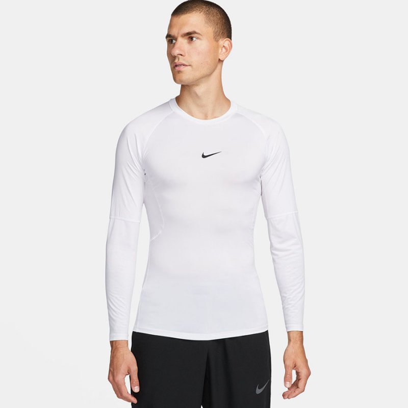 Koszulka Nike Pro LS FB7919-100 biały XL