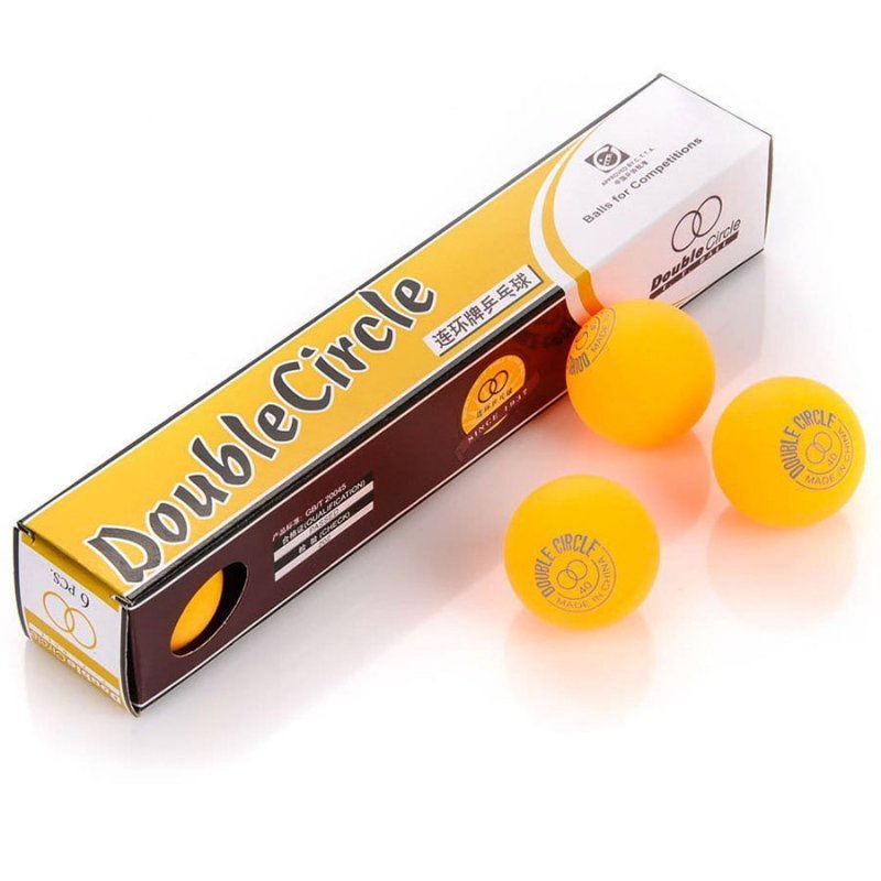 Piłeczka Double Circle 6 szt. pomarańczowy 