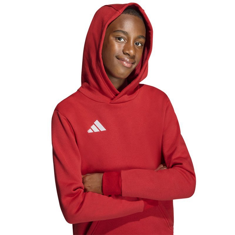 Bluza adidas ENTRADA 26 Hoody Junior JZ6568 czerwony 128 cm