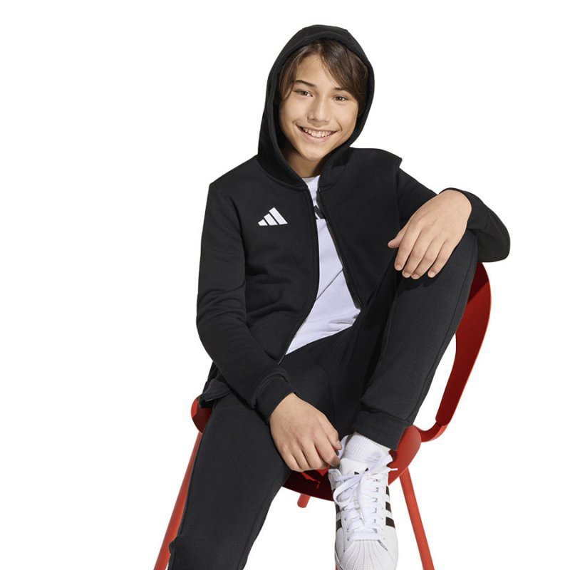 Bluza adidas ENTRADA 26 Hoody Full Zip Junior KH1782 czarny 164 cm