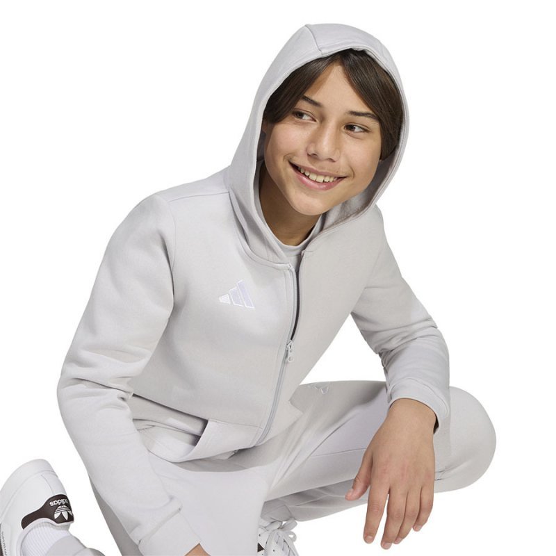 Bluza adidas ENTRADA 26 Hoody Full Zip Junior KH1779 szary 176 cm