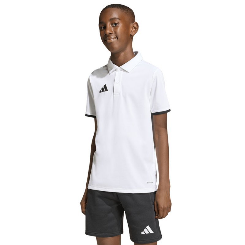 Koszulka adidas Polo ENTRADA 26 Junior JZ6624 biały 140 cm