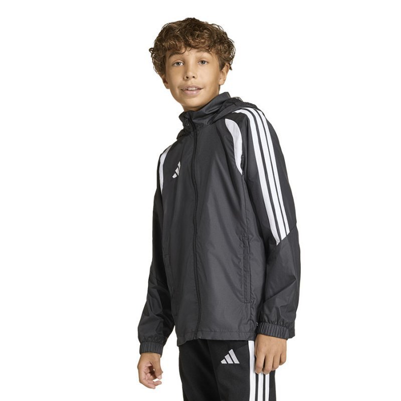 Kurtka adidas TIRO 26 Windbreaker Junior JY9726 czarny 116 cm