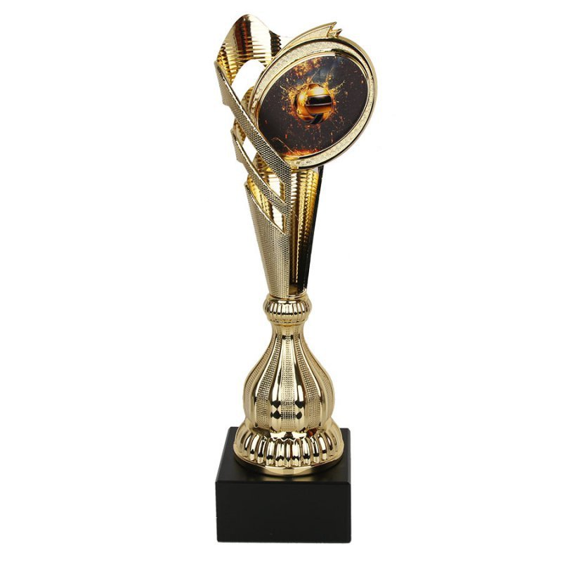 Puchar Tryumf 7249/VOL2 siatkówka B - 33 cm złoty