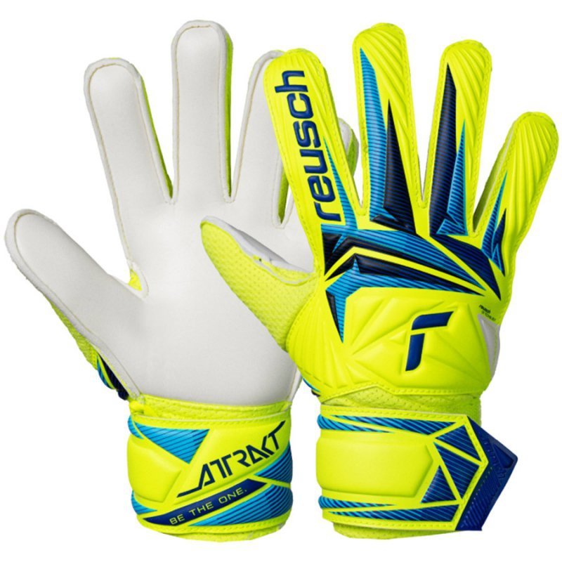 Rękawice Reusch Attrakt Solid Junior 56 72 515 2005 żółty 5
