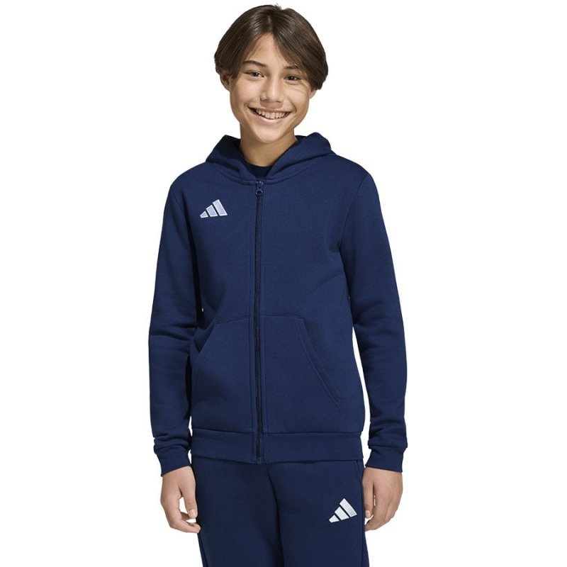 Bluza adidas ENTRADA 26 Full Zip Hoody KH1784 granatowy 140 cm