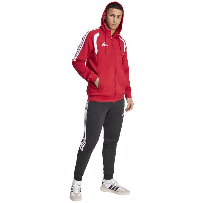Bluza adidas TIRO 26 League Sweat Full Zip Hoodie KF9106 czerwony XXL
