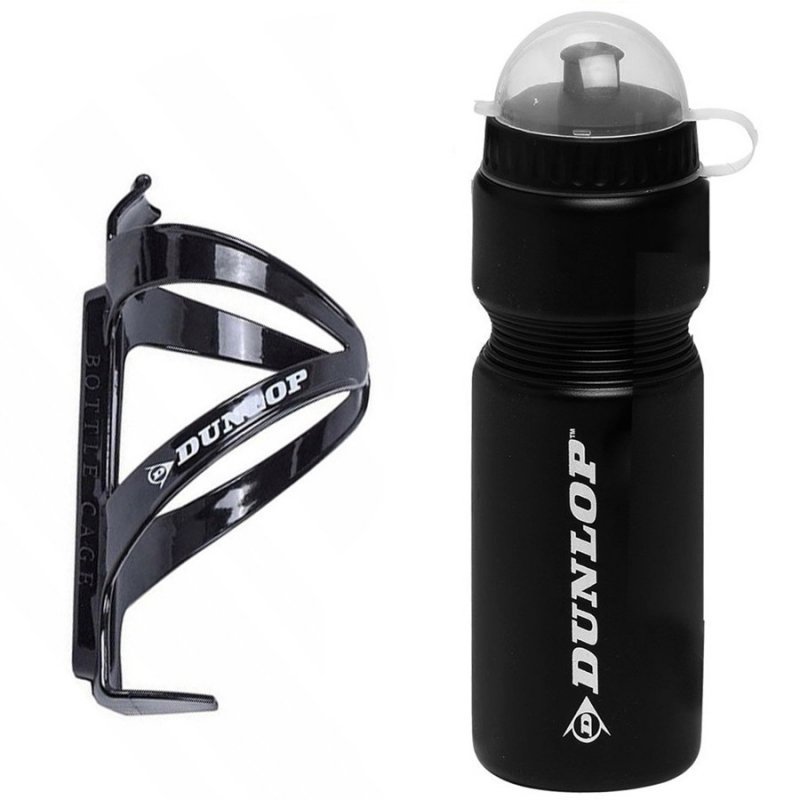 Bidon Dunlop 750 ml z koszykiem 275085 czarny 750 ml