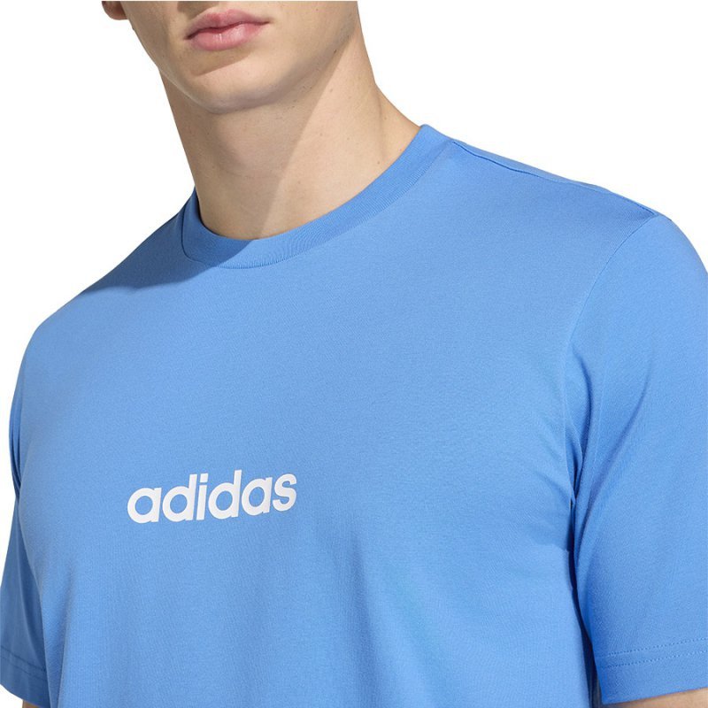 T-Shirt adidas Single Jersey Linear Tee KC0884 niebieski XL