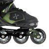 NA9080 CZARNO/ZIELONE ROZM L (39-42) ŁYŻWOROLKI NILS EXTREME