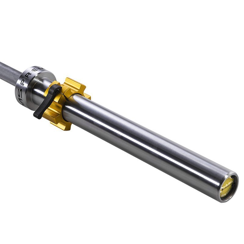 GO1100 GRYF OLIMPIJSKI 20KG 2200MM HMS PREMIUM + ZG1500 GOLDEN ZACISKI LOCK JAW (2 szt)