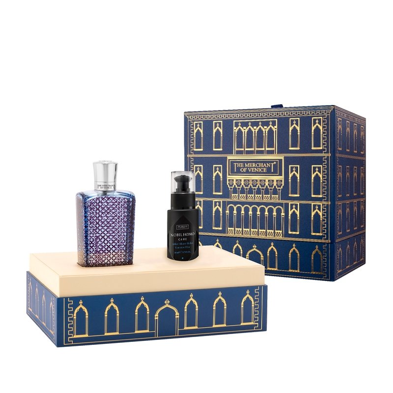The Merchant of Venice Venetian Blue zestaw upominkowy EDP 100 ml + balsam po goleniu 50 ml 