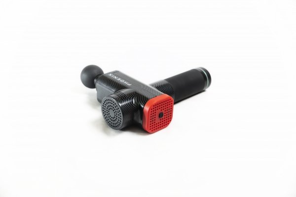 Pistolet Sportowca Phoenix Pro - masażer wibracyjny (wersja w kolorze czarno-czerwonym karbo)