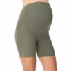 Comfortable short maternity leggings M012 khaki