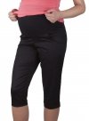 MijaCulture – Capri Maternity Cropped trousers pants short / Perfect for Summer 9045/M34  Black