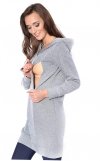 MijaCulture – 2 in1 Maternity and Nursing pullover jumper sweatshirt Tunic Lila 1036  Melange