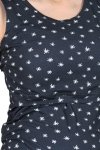 MijaCulture - 2 in1 maternity and breastfeeding top M005 Betty graphit / stars