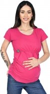 MijaCulture - 2 in 1 Maternity and breastfeeding shirt M03/3074 Sangria