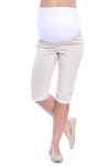 MijaCulture Capri Maternity Cropped Trousers Pants Short 4015/M35 Beige