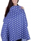 MijaCulture - 2 in1 Nursing Breastfeeding Cover / Scarf / Apron 4010/M34 Blue / Stars