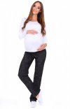 MijaCulture Spodnie ciążowe jeans dla kobiet w ciąży 3014 denim czarne