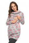 MijaCulture - 3 w 1 bluza ciążowa i do karmienia „Ellie” 7129 kwiaty
