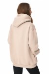 MijaCulture - 3 w 1 ciepła bluza ciążowa i do karmienia z kapturem „Naomi” M016 beżowy