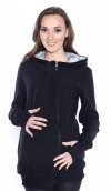 MijaCulture - 3 w1 polar  ciążowy i do noszenia dziecka 4018A/M22 czarny