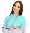 MijaCulture - 3 w 1 bluza ciążowa i do karmienia M72 4111 mięta/melanż 1