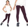 Legginsy dziewczęce getry dla dzieci ciemny ZOE fiolet