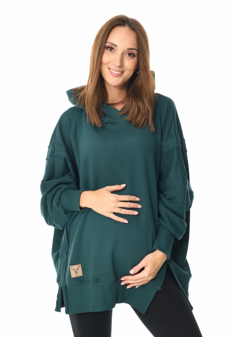 MijaCulture hoodie for pregnant women and breastfeeding &quot;Victoria&quot;  Green
