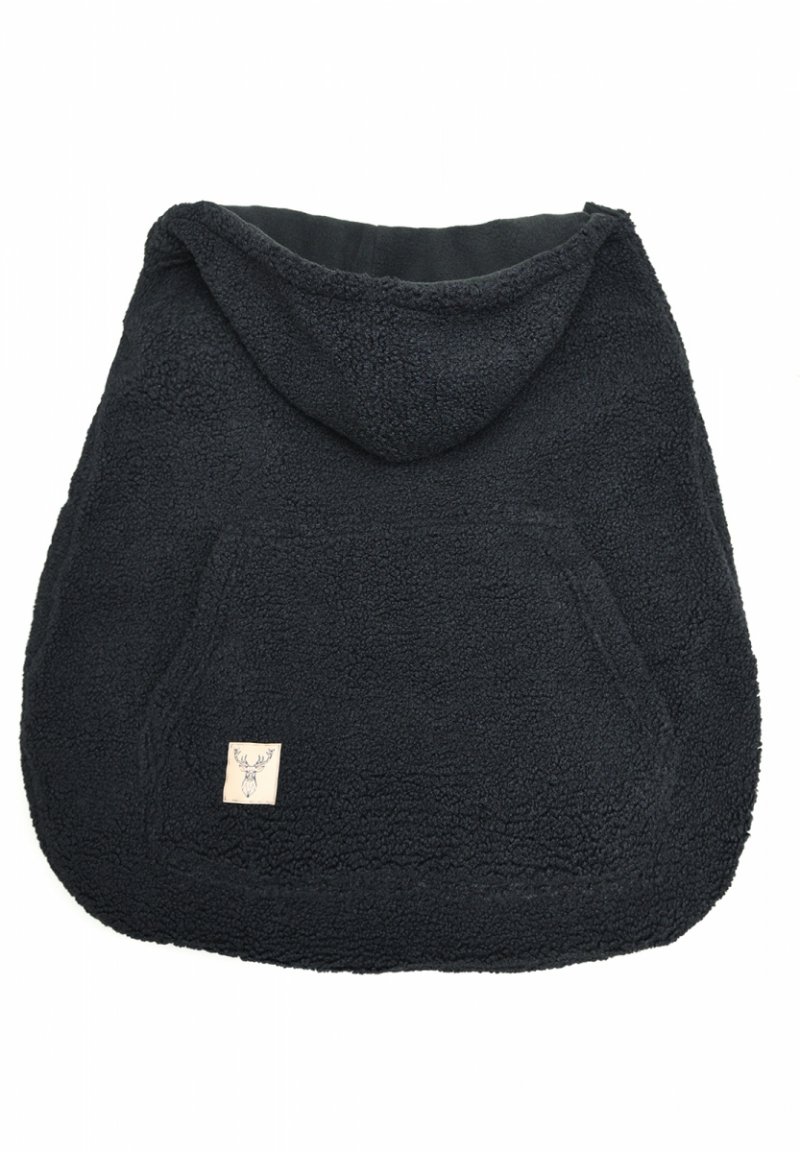 MijaCulture – warm universal cover TEDDY (fleece) for baby carrier or wrap M025 black