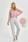 TARO 3456 PIŻAMA DAMSKA DŁUGA CAROLINE M-XL