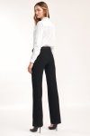 Nife Czarne spodnie z rozszerzaną nogawką - SD61