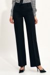 Nife Czarne spodnie typu wide leg - SD68