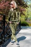 Merribel Dollien Khaki welurowy komplet