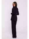 Stylove S370 Marynarka z kwiatkiem - czarna