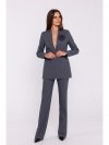Stylove S370 Marynarka z kwiatkiem - szara