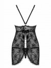 Obsessive Behindy babydoll i stringi czarne
