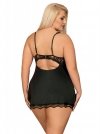 Obsessive Luvae babydoll i stringi czarne