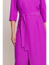Stylove S396 Sukienka z kopertowym motywem - lawendowa