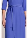 Stylove S396 Sukienka z kopertowym motywem - niebieska