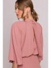 Stylove S397 Kombinezon z szerokimi rękawami i wiązaniem - różany