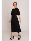 Stylove S399 Sukienka z bufiastymi rękawami - czarna