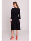 Stylove S403 Sukienka oversize z modalu - czarna