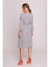 Stylove S403 Sukienka oversize z modalu - szara