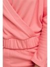 BeWear B292 Bluza z kopertowym dekoltem - koralowa